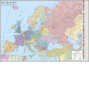 Europa - Harta politica ( 200 x 140 cm )