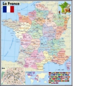 Harta murala La France