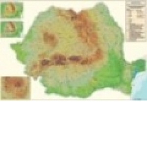 Romania. Harta ariilor naturale protejate - Harta murala, pentru uz didactic
