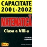 Matematica - Capacitate 2001-2002, clasa a VIII-a