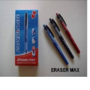EraserMax - pix cu guma - corp plastic de culoarea pastei; cu grip si guma maxi - 3 culori