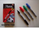 Marker permanent Sharpie Fine (vf. rotund 1.00 mm - 8 culori)