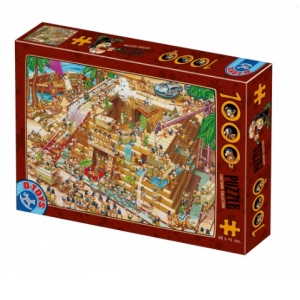 Puzzle 1000 piese Cartoon Collection - Egyptian Pyramid