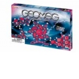 GEOMAG - Magnetic World - Glitter 180 piese (albastru si rosu)