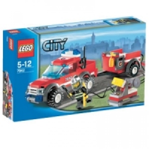 LEGO CITY FIRE - Masina cu remorca