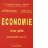 Economie - teste grila admitere 2003