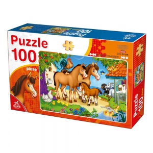 Puzzle 100 piese - Animale domestice