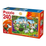 Puzzle 240 piese - Animale Domestice
