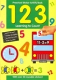 123: Learning To Count (Preschool Sticker Activity Book)