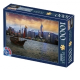 Puzzle 1000 piese Peisaje de Noapte - Hong Kong