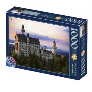Puzzle 1000 piese Peisaje de Noapte - Neuschwanstein, Germania