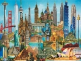 Puzzle 3000 - World Famous Buildings (121 x 80 cm)