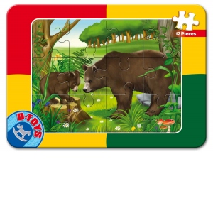 Mini Puzzle 12 piese Animale - Ursi
