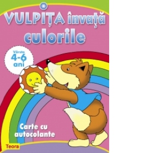Vulpita invata culorile - carte cu autocolante