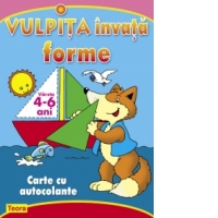 Vulpita invata forme - carte cu autocolante
