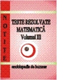 Notite - Teste rezolvate matematica M 2 - 2009-III