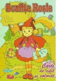 Scufita rosie-carte de citit si colorat