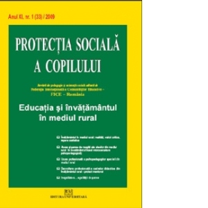 Protectia sociala a copilului, nr. 1/2009