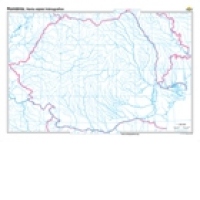 Romania. Harta retelei hidrografice (Dimensiune: 160x120 cm)