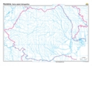 Romania. Harta retelei hidrografice (Dimensiune: 160x120 cm)
