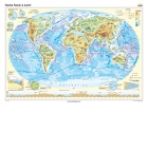 Harta fizica a lumii 140 x 100 cm