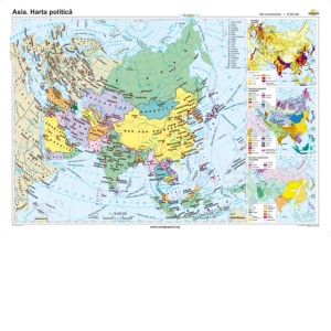 Asia. Harta politica (160x120 cm)