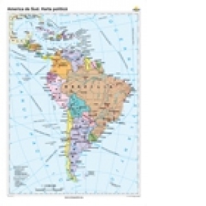 America de Sud. Harta politica (160 x 120 cm)