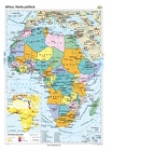 Africa. Harta politica (140 x 100 cm)