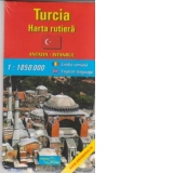Turcia - harta rutiera. Antalya-Istanbul