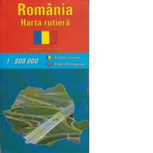 Romania - harta rutiera (romana-engleza)