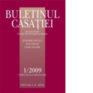 Buletinul Casatiei, Nr. 1/2009