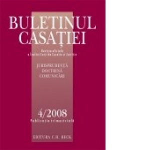 Buletinul Casatiei, Nr. 4/2008