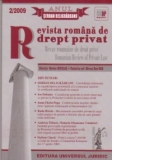 Revista romana de drept privat nr. 2/2009 - Anul Serban Beligradeanu