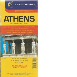 Athens (Athen, Athenes, Athen) - harta (1:12.000)