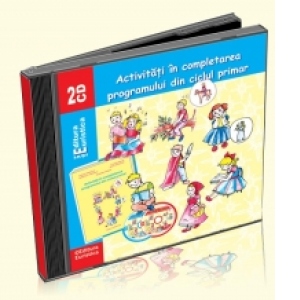 CD audio (set de 2 volume), care contin povestile si cantecele cuprinse in cartea Activitati in completarea programului din ciclul primar
