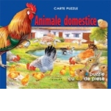 Animale domestice - Carte puzzle. 4 puzzle cu 48 de piese