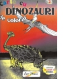 Carte de colorat cu Dinozauri - nr. 2