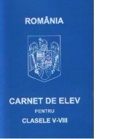 Carnet de elev pentru clasele V-VIII