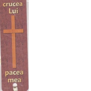 Semn de carte Crucea Lui Pacea mea