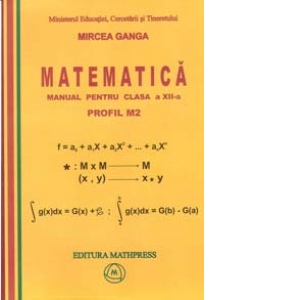 Matematica. Manual pentru clasa a XII-a, Profil M2