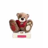 Ursulet plus cu pulover rosu (15 cm)