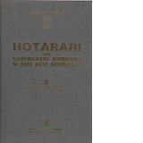 Hotarari ale Guvernului Romaniei si alte acte normative 9 septembrie 1999