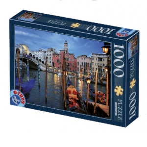 Puzzle 1000 piese Peisaje de Noapte - Venetia
