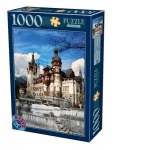 Puzzle 1000 piese - Imagini din Romania - Castelul Peles ziua