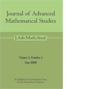 Journal of Advanced Mathematical Studies.Volume 2,Number 1(May 2009)