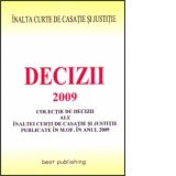 Decizii ale ICCJ 2009 - editia I - bun de tipar: 11 ianuarie 2010