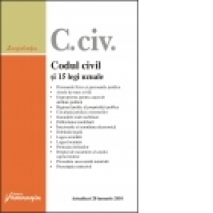 Codul civil si 10 legi uzuale - actualizat 1 septembrie 2010