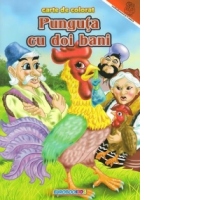 Punguta cu doi bani. Carte de colorat (format A4)