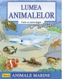 Lumea animalelor - Carte cu autocolante - Animale marine