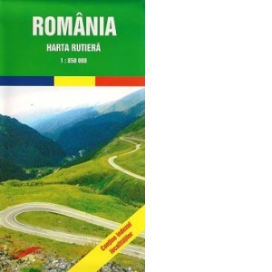 Harta rutiera Romania (Scara 1:850.000)